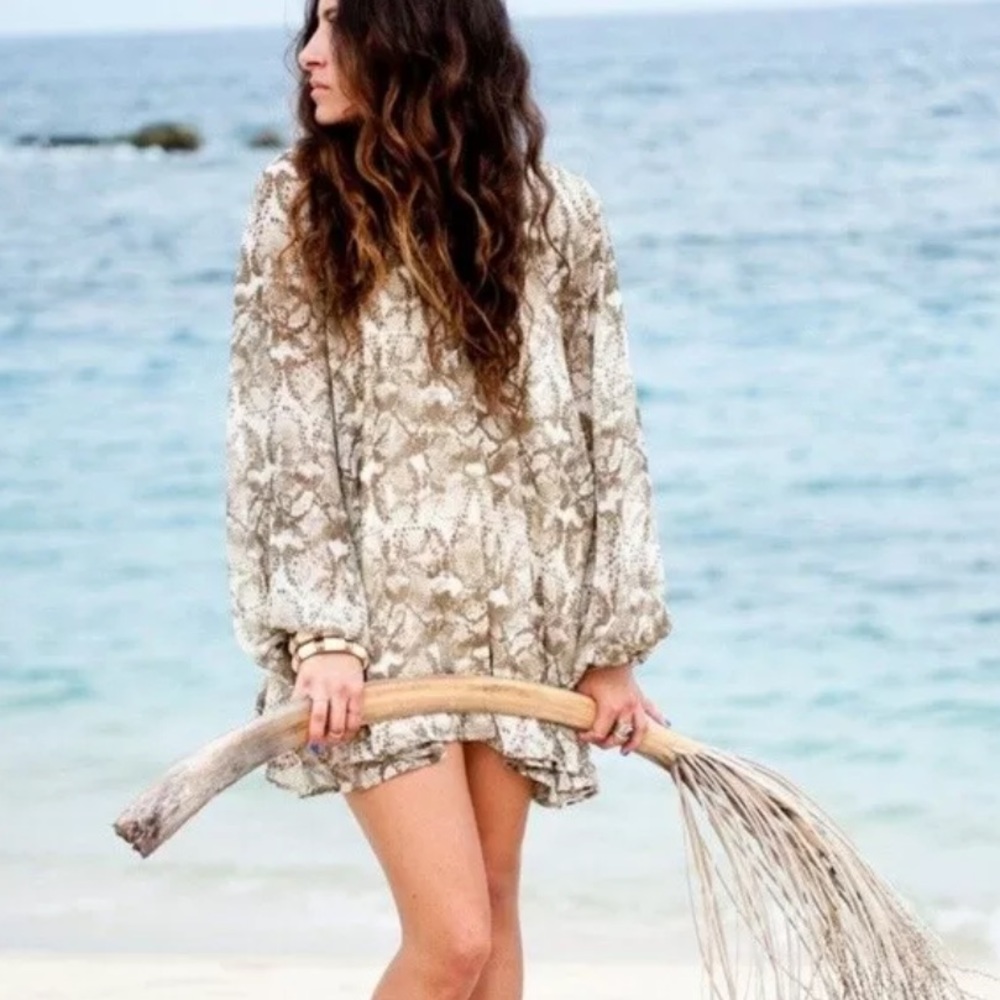 Show me Your Mumu Jamie Snakeskin Print Tunic